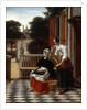 A Mistress and Her Maid, 1660. by Pieter de Hooch