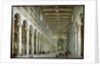 Interior of the Basilica of St Paul Outside the Walls in Rome, c1750 by Giovanni Paolo Panini