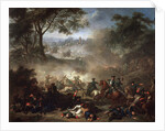 The Battle of Lesnaya, 1717. by Jean-Marc Nattier