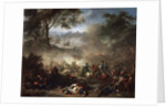 The Battle of Lesnaya, 1717. by Jean-Marc Nattier