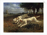 Running Dogs, 1853. by Constant Troyon