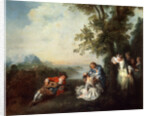 Company at the Edge of a Forest, late 1720s by Nicolas Lancret