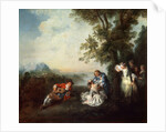 Company at the Edge of a Forest, late 1720s by Nicolas Lancret