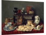 Still Life with an Ebony Chest, 1652. by Antonio Pereda y Salgado