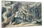 Eurydice in Hell, early 17th century. by Hermann Weyer