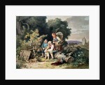 The Shepherds Family, 1837. by Ludwig Richter