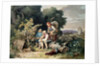 The Shepherds Family, 1837. by Ludwig Richter