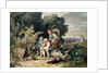 The Shepherds Family, 1837. by Ludwig Richter