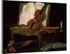 Still Life with a Violin, 19th century by Pierre Justin Ouvrie
