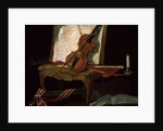 Still Life with a Violin, 19th century by Pierre Justin Ouvrie