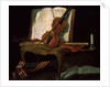Still Life with a Violin, 19th century by Pierre Justin Ouvrie