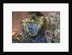 Demon Seated in a Garden, 1890. by Mikhail Vrubel