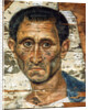 Portrait of a middle-aged man in a blue cloak, Romano-Egyptian mummy portrait, late 1st century by Unknown
