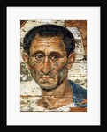 Portrait of a middle-aged man in a blue cloak, Romano-Egyptian mummy portrait, late 1st century by Unknown