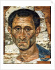 Portrait of a middle-aged man in a blue cloak, Romano-Egyptian mummy portrait, late 1st century by Unknown