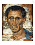 Portrait of a middle-aged man in a blue cloak, Romano-Egyptian mummy portrait, late 1st century by Unknown