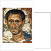 Portrait of a middle-aged man in a blue cloak, Romano-Egyptian mummy portrait, late 1st century by Unknown