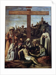 The Lamentation over Christ with a Carmelite Monk, c1510 by Giovanni Battista Cima da Conegliano