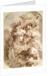 Studies of Eight Heads, late 18th or early 19th century by Mauro Gandolfi
