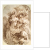 Studies of Eight Heads, late 18th or early 19th century by Mauro Gandolfi