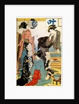 Women of the Gay Quarters, (diptych, left part), late 18th or early 19th century by Torii Kiyonaga