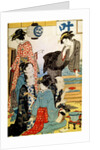Women of the Gay Quarters, (diptych, left part), late 18th or early 19th century by Torii Kiyonaga