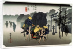 Morning Mist at Mishima, c1833-c1834 by Ando Hiroshige
