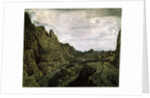 Rocky Valley with a Road, 17th century. by Hercules Seghers