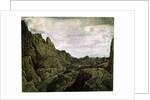 Rocky Valley with a Road, 17th century. by Hercules Seghers