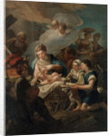 The Adoration of the Christ Child, 18th century by Nicola Grassi