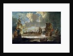 Ships in a Lagoon, 17th or early 18th century by Abraham Storck