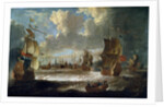 Ships in a Lagoon, 17th or early 18th century by Abraham Storck