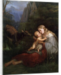 Genevieve of Brabant, 19th century by Wilhelm Friedrich Herbig