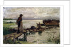 At the Seashore, 19th or early 20th century by Jozef Israels