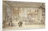 The Chamber of King Louis XIV in Versailles, 1654 by Jean le Pautre