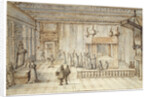 The Chamber of King Louis XIV in Versailles, 1654 by Jean le Pautre