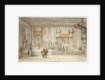 The Chamber of King Louis XIV in Versailles, 1654 by Jean le Pautre