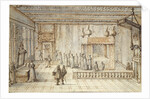 The Chamber of King Louis XIV in Versailles, 1654 by Jean le Pautre