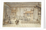 The Chamber of King Louis XIV in Versailles, 1654 by Jean le Pautre