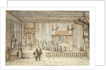 The Chamber of King Louis XIV in Versailles, 1654 by Jean le Pautre
