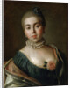 Portrait of Countess Anna Golitsyna, Baroness Stroganova, 1759. by Pietro Rotari