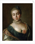 Portrait of Countess Anna Golitsyna, Baroness Stroganova, 1759. by Pietro Rotari