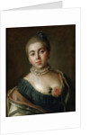 Portrait of Countess Anna Golitsyna, Baroness Stroganova, 1759. by Pietro Rotari
