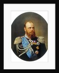Portrait of the Emperor Alexander III,, 19th century by Anonymous