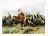 The Exploit of the Mounted regiment in the Battle of Austerlitz, 1884 by Anonymous