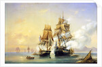 The Russian Cutter Mercury captures Swedish 40-gun frigate Venus on May 21st, 1789, 1845 by Anonymous