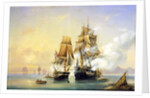 The Russian Cutter Mercury captures Swedish 40-gun frigate Venus on May 21st, 1789, 1845 by Anonymous