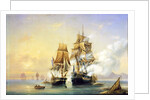 The Russian Cutter Mercury captures Swedish 40-gun frigate Venus on May 21st, 1789, 1845 by Anonymous