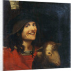Peasant with a Sheep by Anonymous