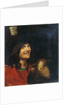 Peasant with a Sheep by Anonymous